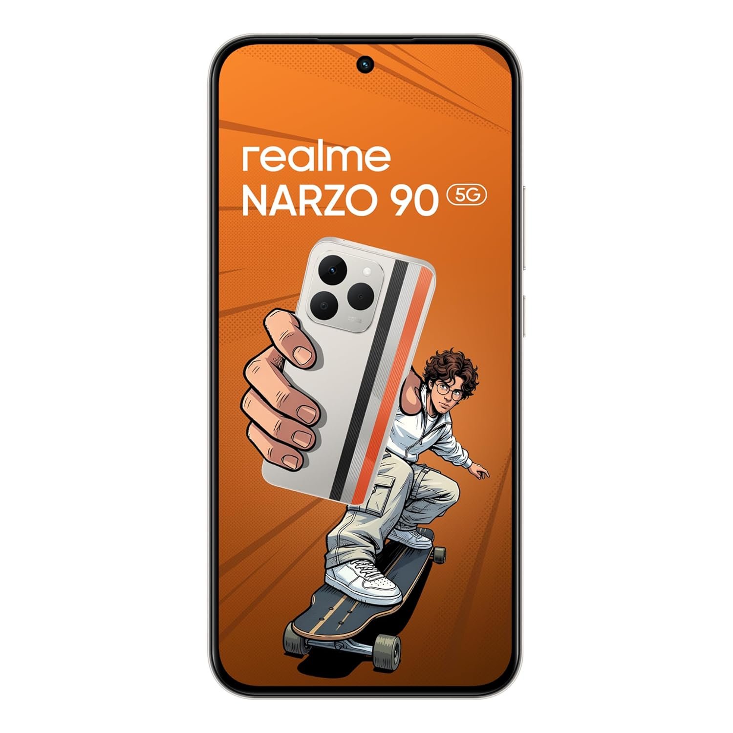 realme NARZO 90 5G Victory Gold 8GB 128GB with 7000mAh battery and 60W fast charging