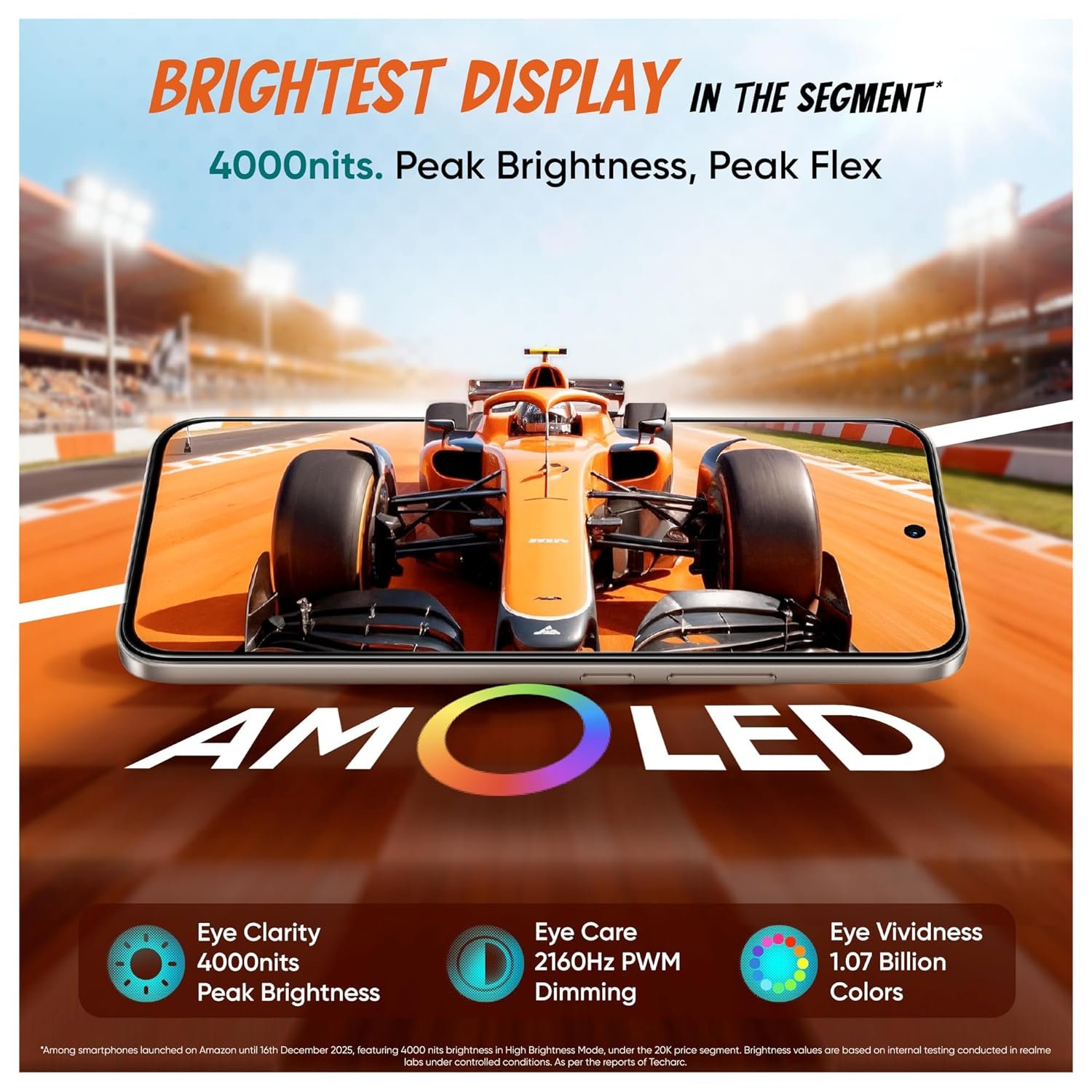 realme NARZO 90 5G Victory Gold 8GB 128GB with 7000mAh battery and 60W fast charging